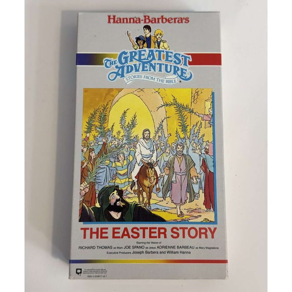 Hanna-Barbera Greatest Adventures of Bible Easter Story VHS Video Tape Jesus GOD